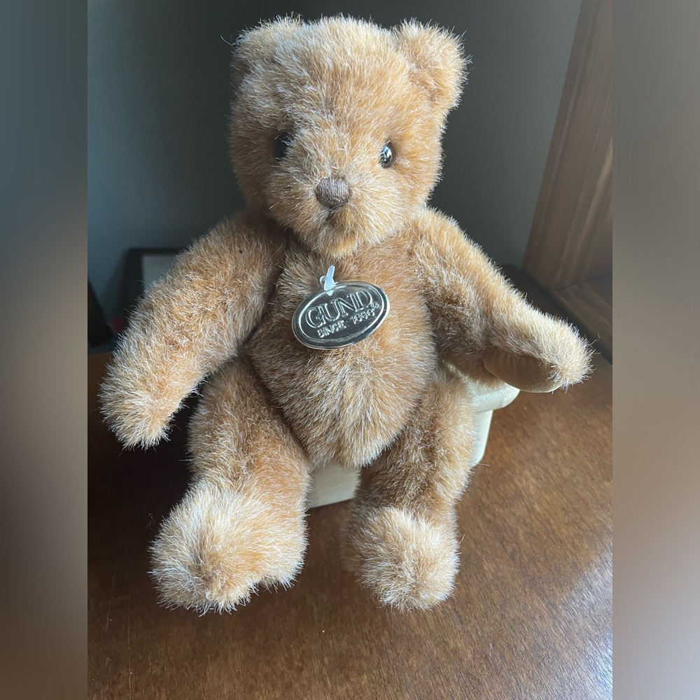 Gund 1989 Collector's Classic Tan Teddy Bear Plush Stuffed Animal 9"